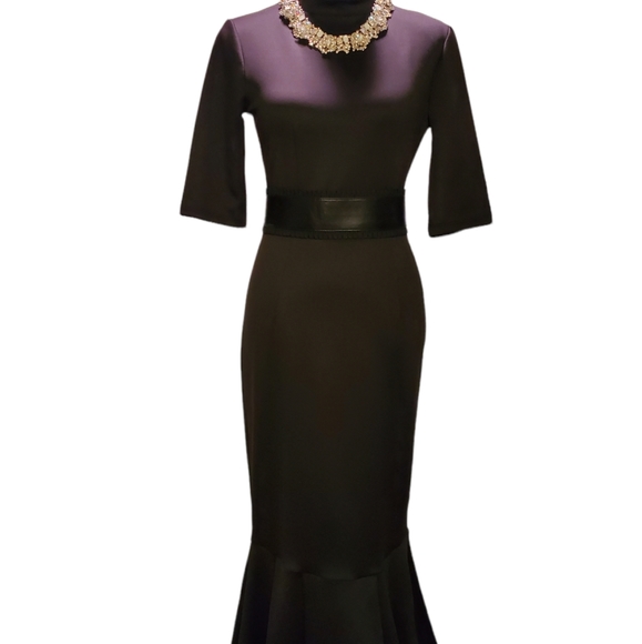 Shoxie Trumpet Midi Dress (necklaces or belts not included) - Picture 2 of 8